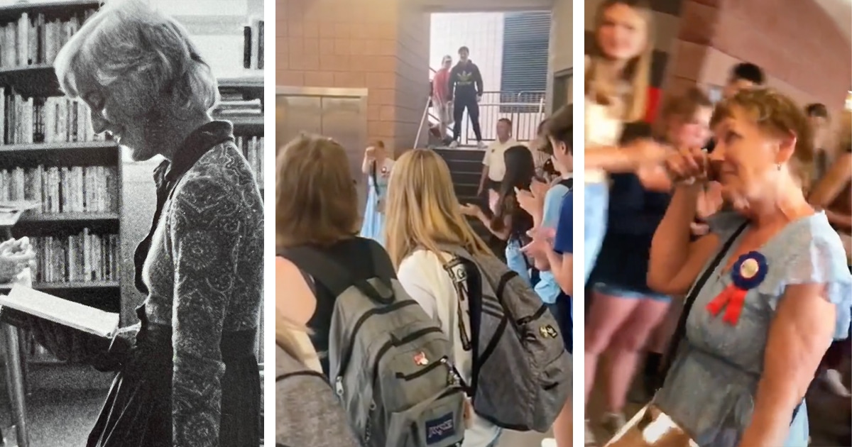 Students Line Up in the Hallways to Honor 72-Year-Old Teacher Retiring After 50 Years of Tireless Work