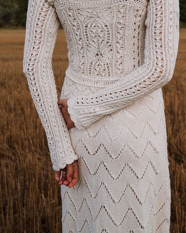 Woman Knits Her Wedding Dress in 45 Days For Less Than $300 - Wedding ...