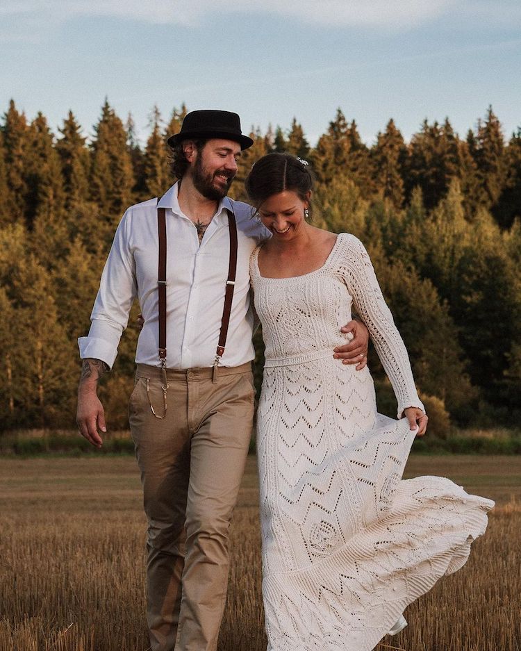 Woman in best sale wedding dress