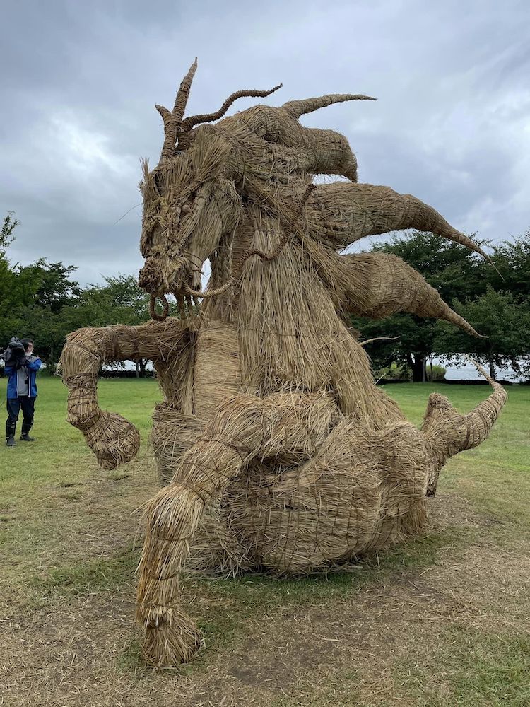 Rice Straw Sculptures at the Wara Art Festival in Japan