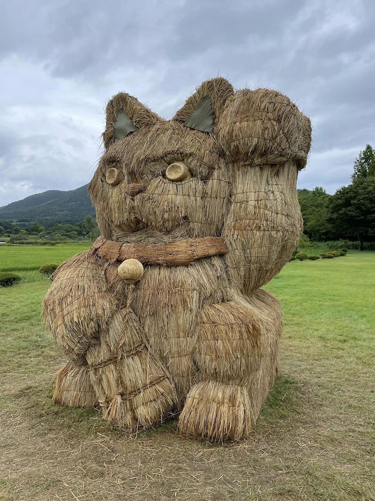 Rice Straw Sculptures at the Wara Art Festival in Japan