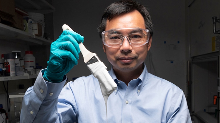 Xiulin Ruan, a Purdue University professor of mechanical engineering with the world's whitest paint
