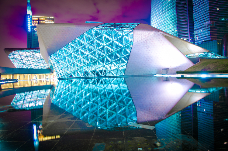 Guangzhou Opera House by Zaha Hadid