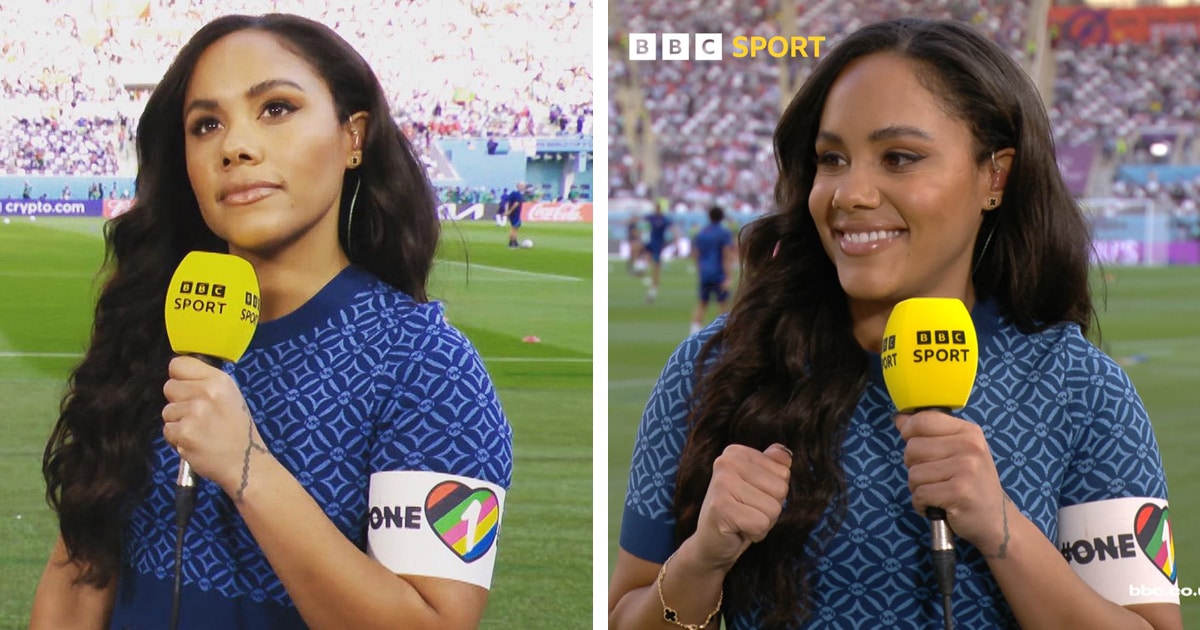 CWorld cup idea #125: World Cup Broadcaster Wears ‘One Love’ Armband in Solidarity With LGBTQ+ Community
