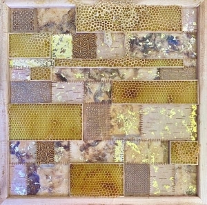 Bees Collaborate with Artist on Beautiful Embroidery Art