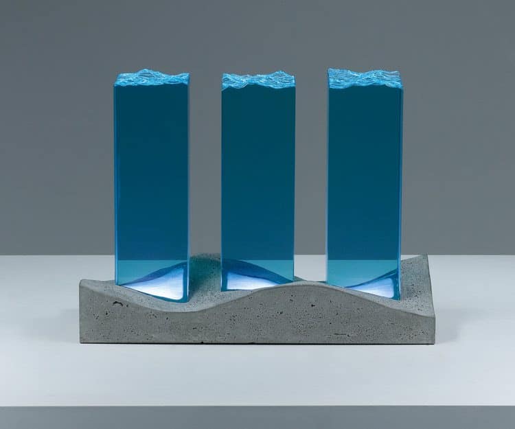 Glass and Concrete Sculpture by Ben Young