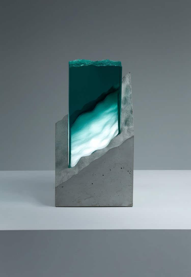 Glass and Concrete Sculpture by Ben Young