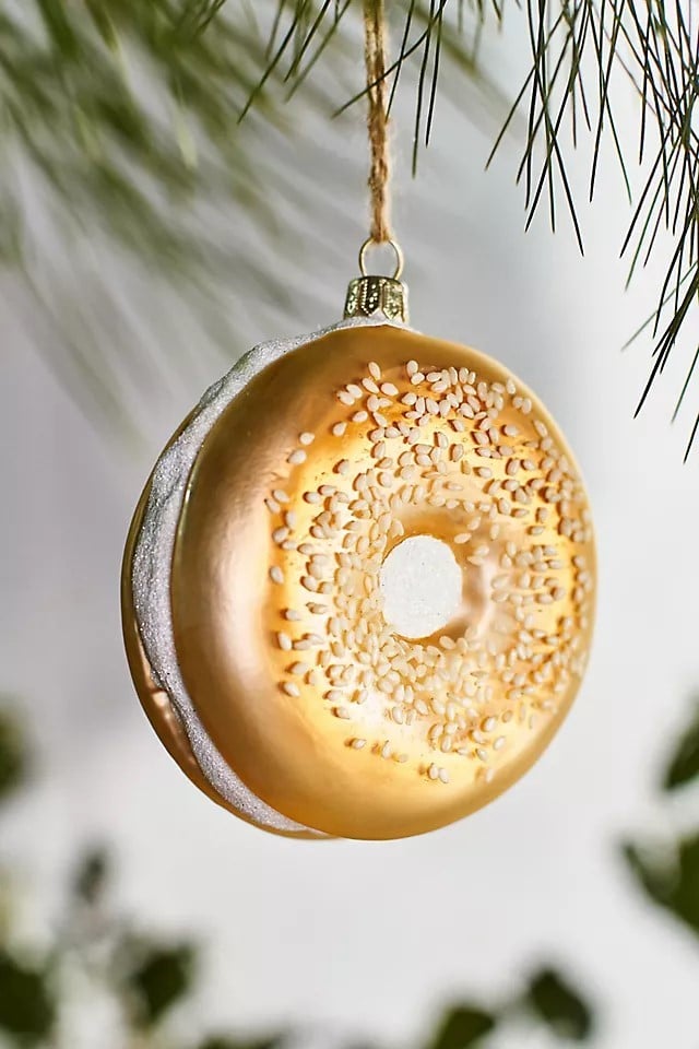 Bagel and Cream Cheese Ornament