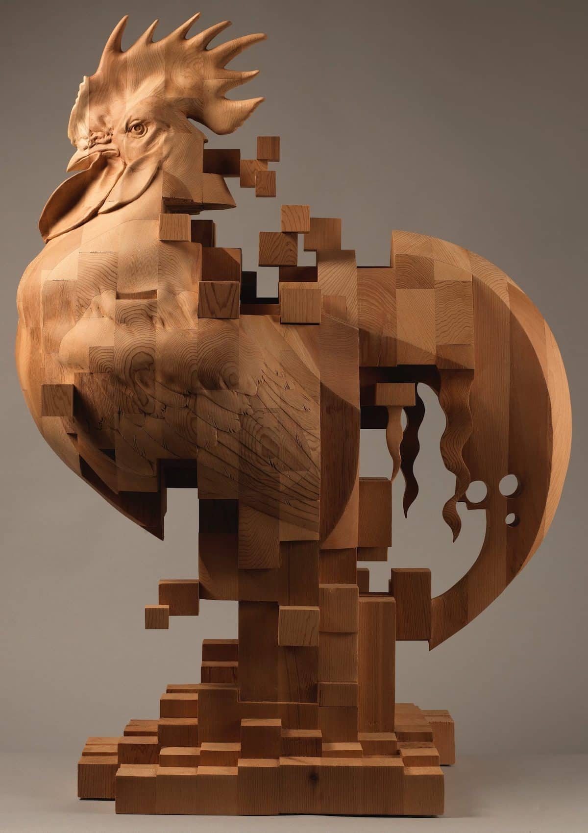 Wooden Sculptures by Han Hsu Tung