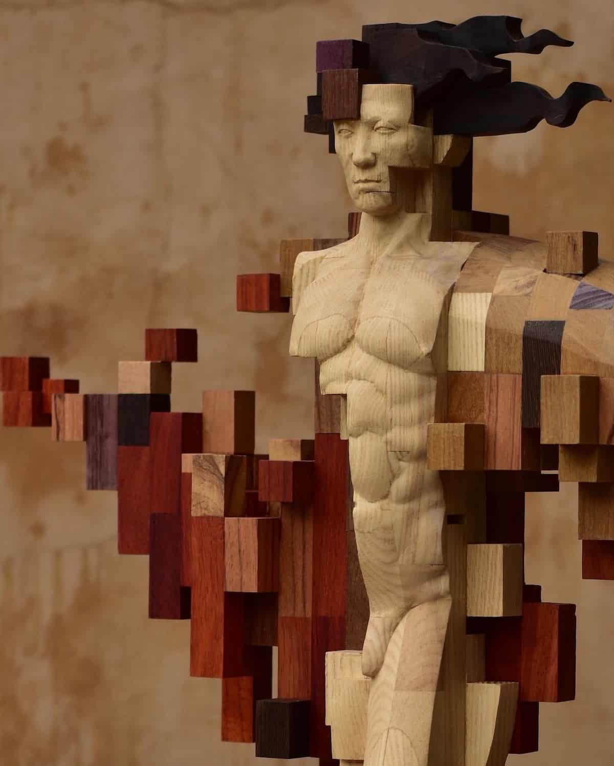 Wooden Sculptures by Han Hsu Tung