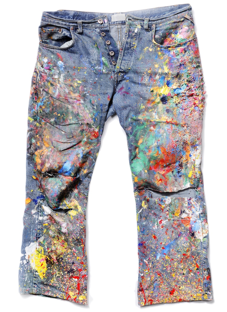 Get acrylic paint out 2024 of clothes