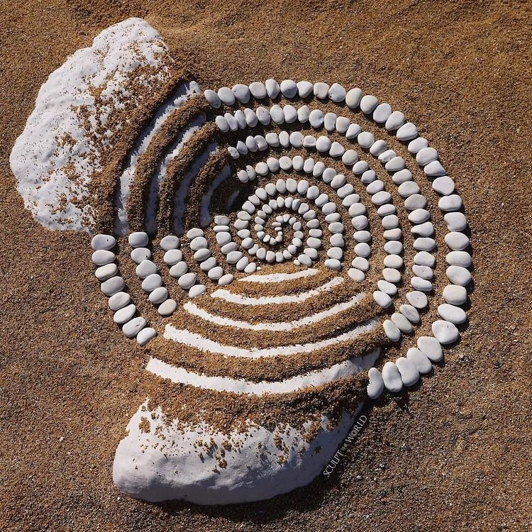 Stone Art on the Beach by Jon Foreman