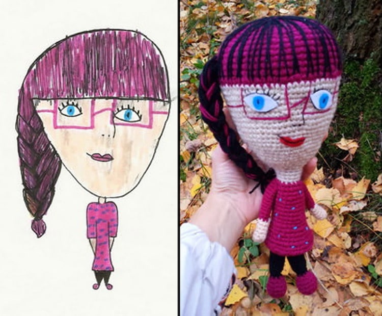 Children's Drawings into Dolls