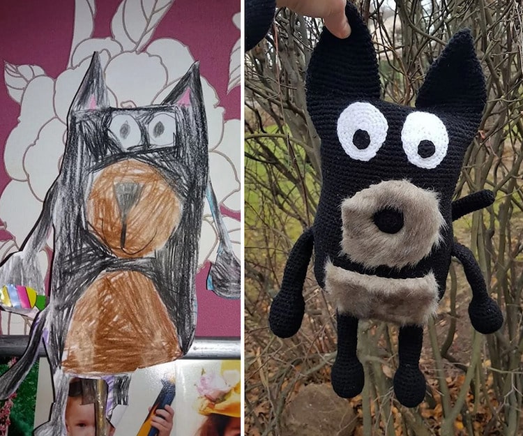 Children's Drawings into Dolls