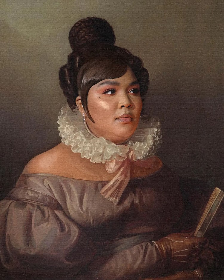 Lizzo as the Subject of a Classical Painting