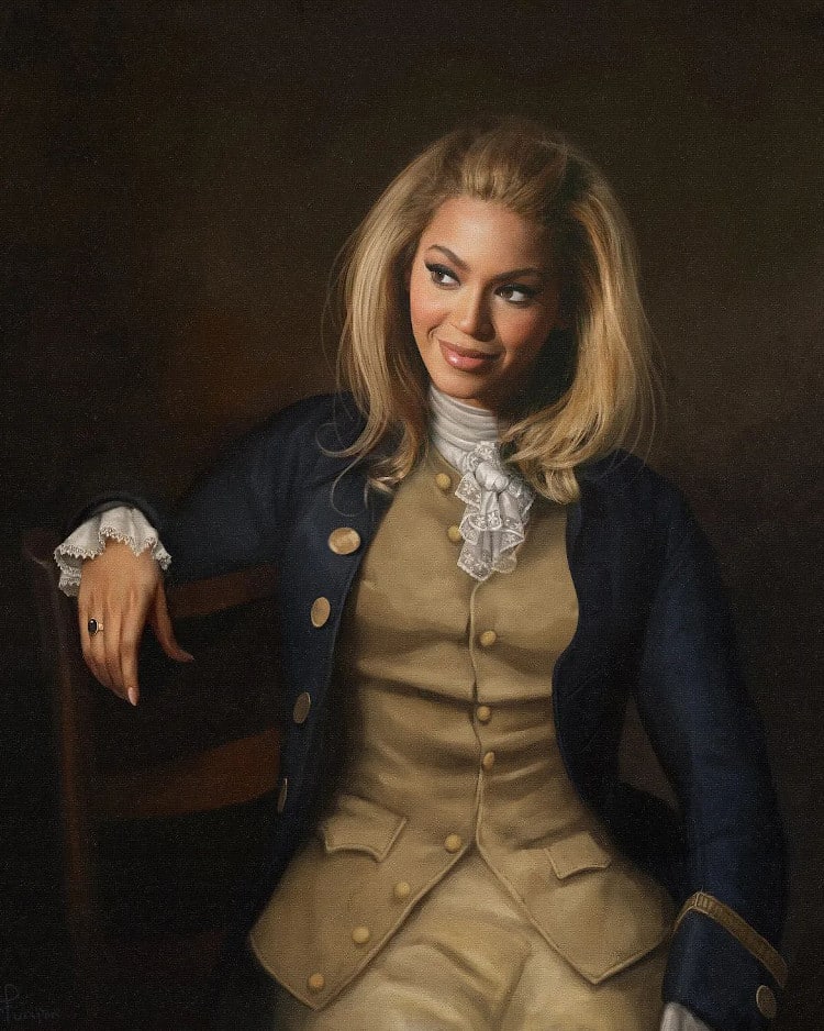 Beyonce as the Subject of a Classical Painting