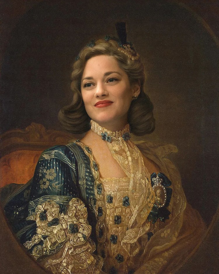 Marion Cotillard as the Subject of a Classical Painting