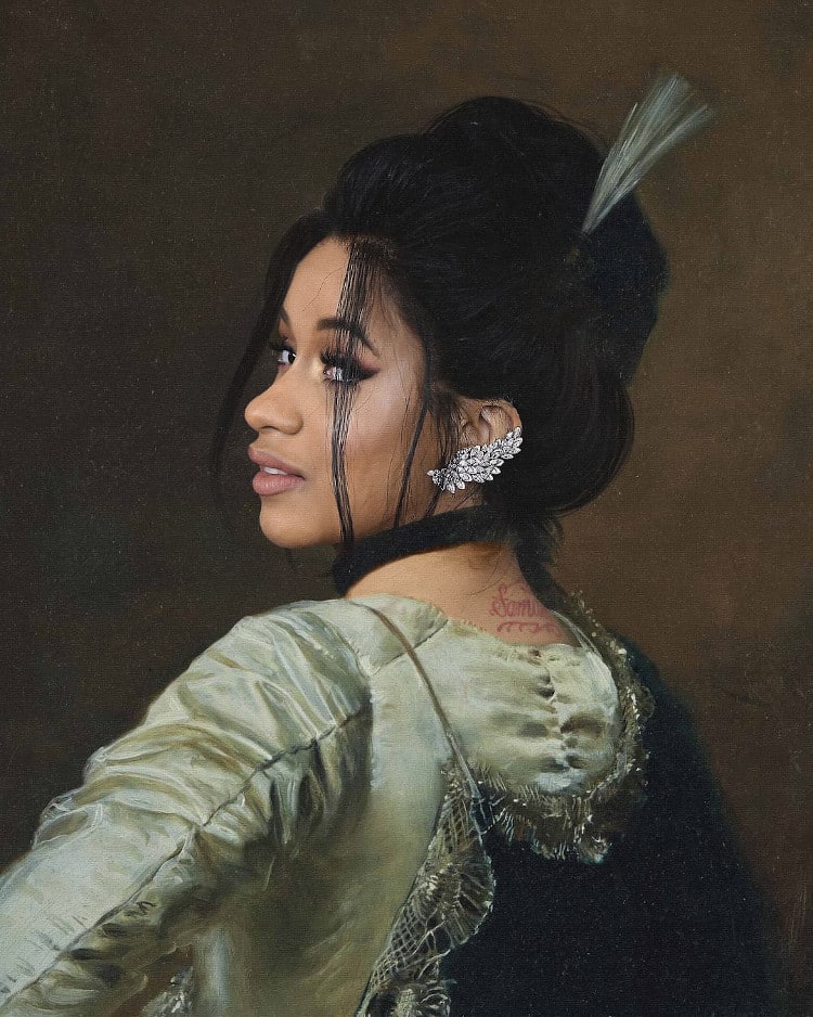 Cardi B as the Subject of a Classical Painting