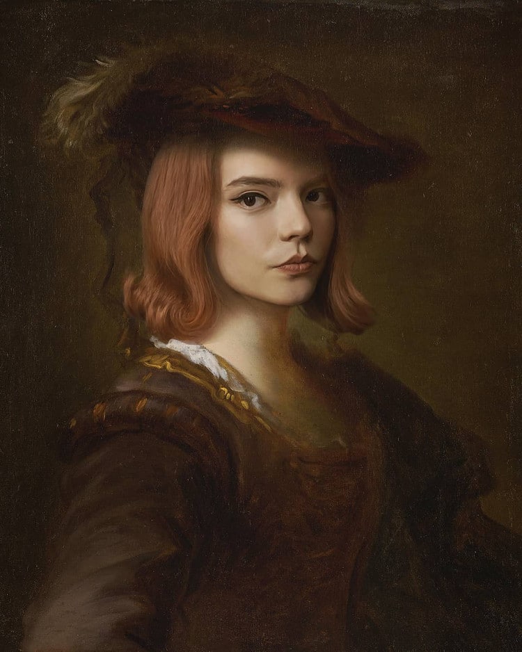 Anya Taylor-Joy as the Subject of a Classical Painting