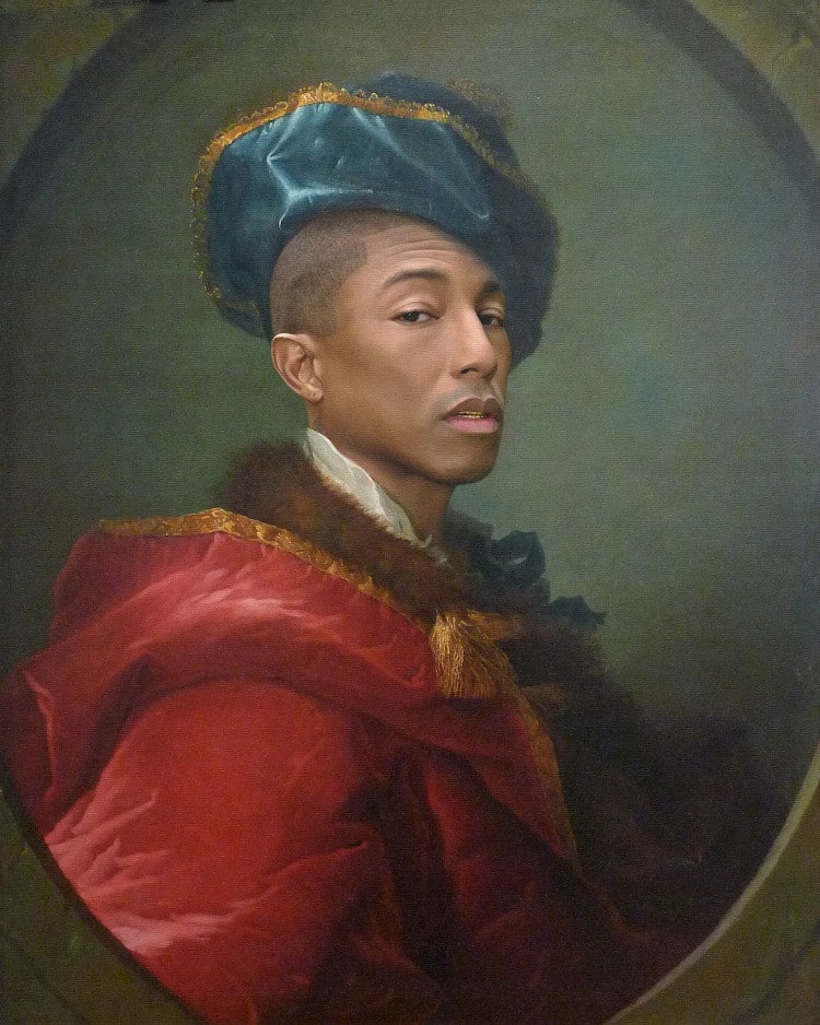 Pharrell Williams เป็นหัวข้อของจิตรกรรมคลาสสิก