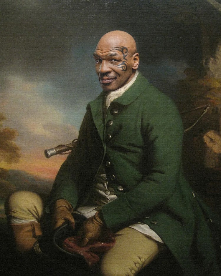Mike Tyson as the Subject of a Classical Painting