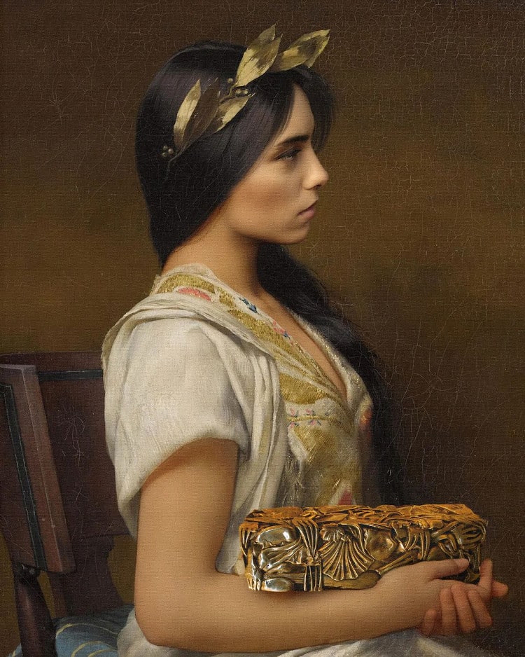 Hafsia Herzi as the Subject of a Classical Painting