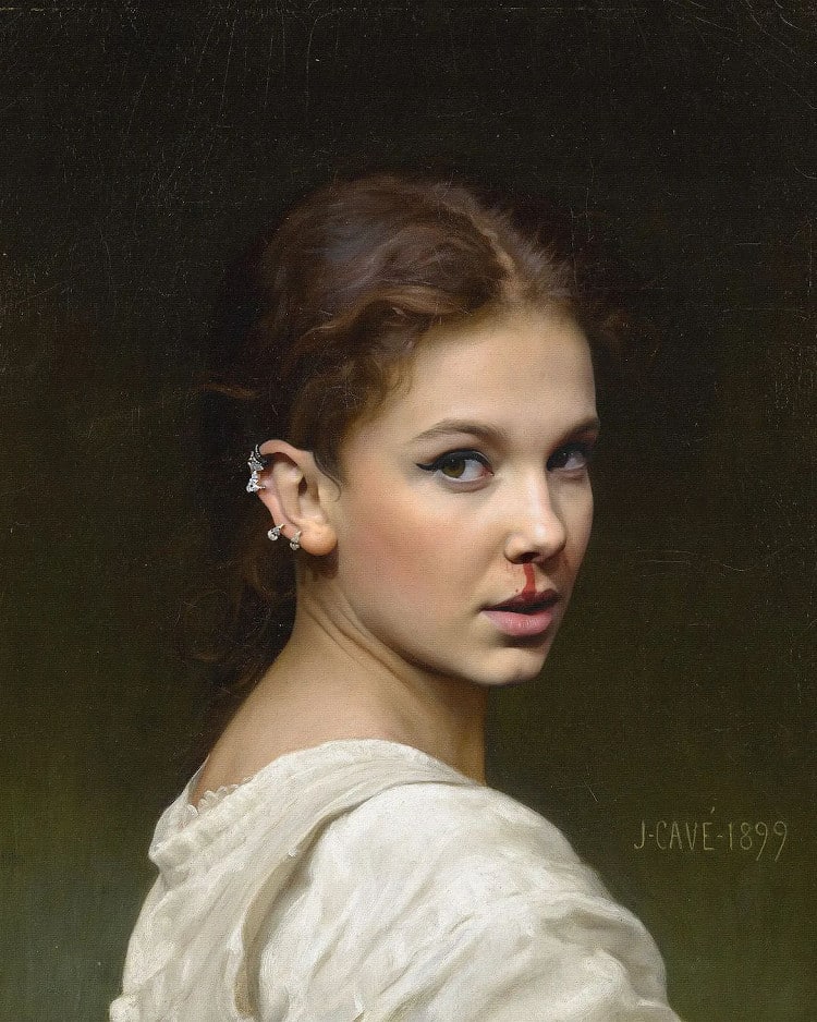 Millie Bobby Brown as the Subject of a Classical Painting
