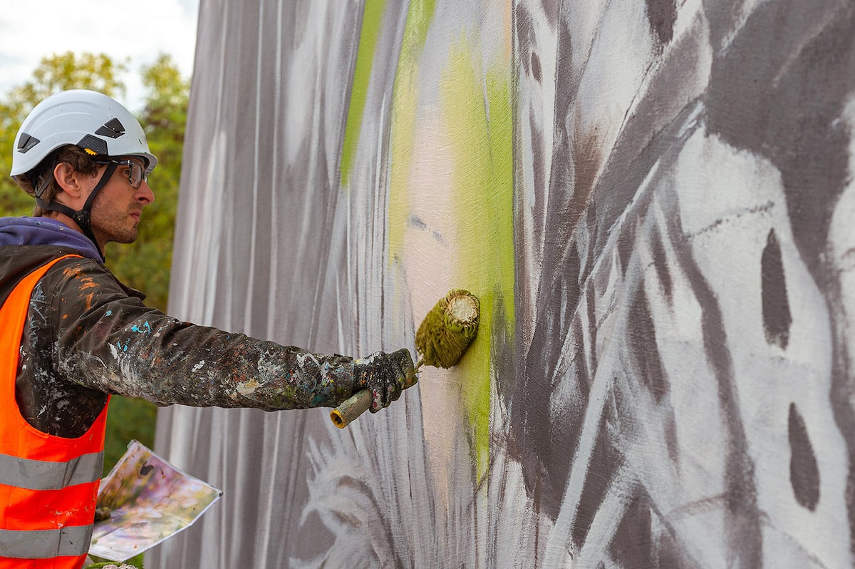 Murale con effetto bokeh a Versailles di Mantra