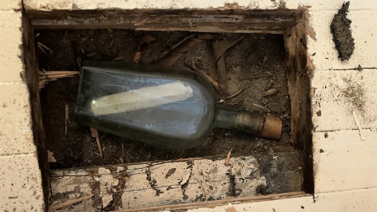 Message in a Bottle From 1887 Discovered Under Scottish Floorboards