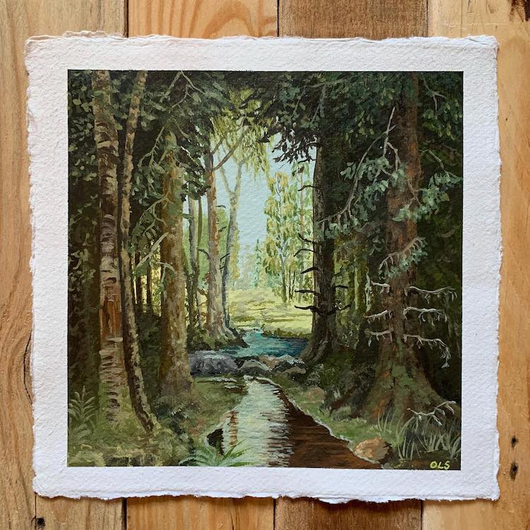 Acrylic Landscape Paintings by Olivia Seetim