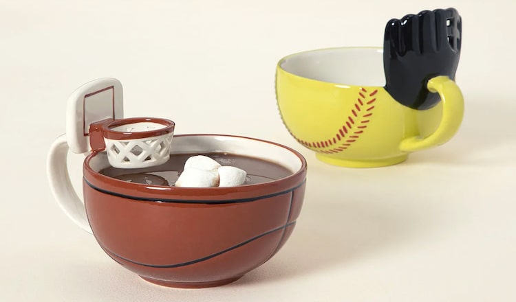 Playful Sports Mugs for a White Elephant Gift Exchange