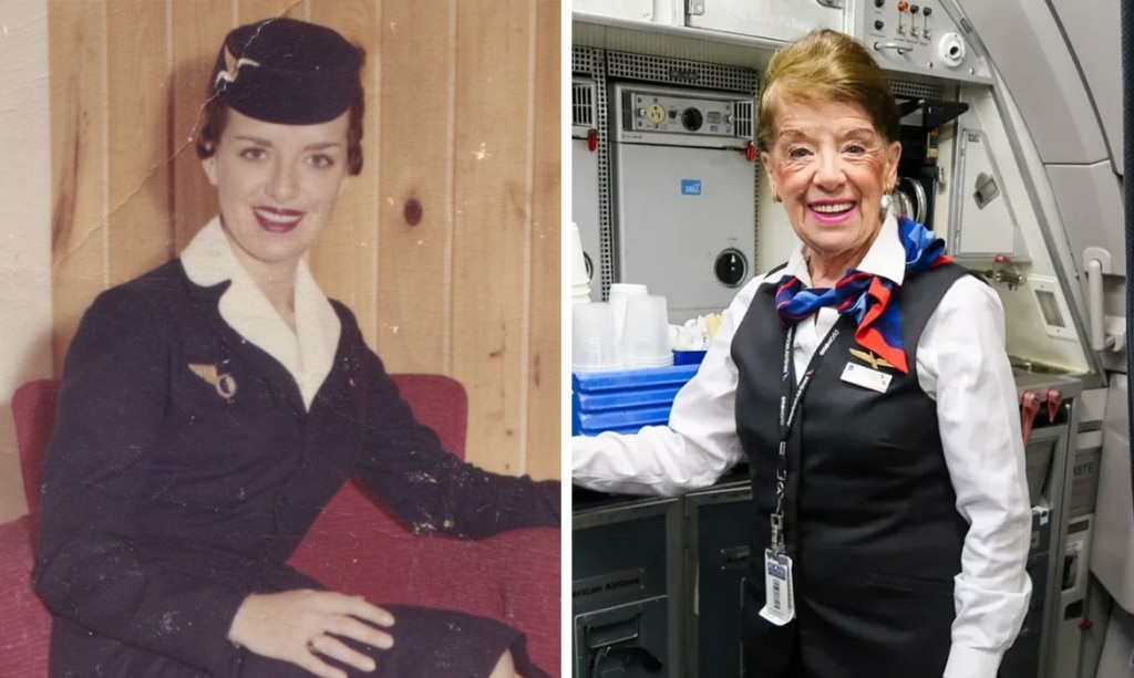 86-Year-old Flight Attendant Has Been Flying The Skies For 65 Years, Breaking World Records ...