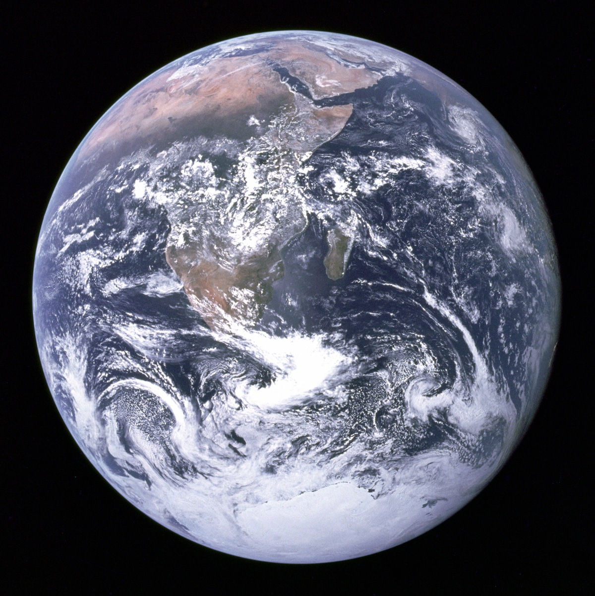 "The Blue Marble" captured by Apollo 17 crew
