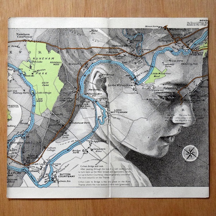 Map Portrait by Ed Fairburn