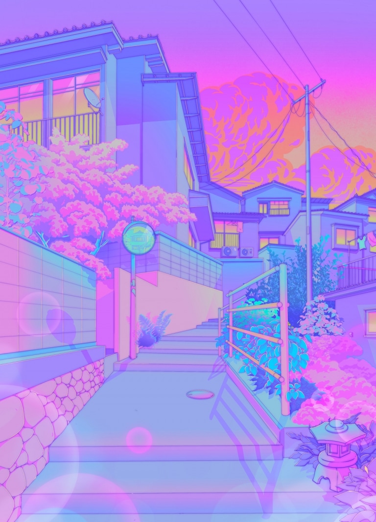 Artist Creates Immersive Worlds in a Pastel Pink Color Palette