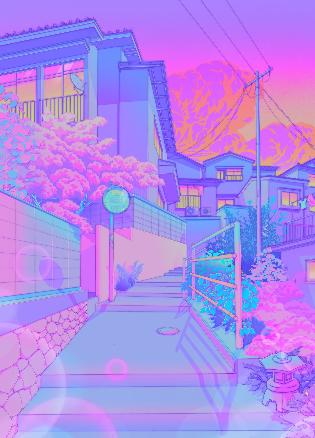 Artist Creates Immersive Worlds in a Pastel Pink Color Palette