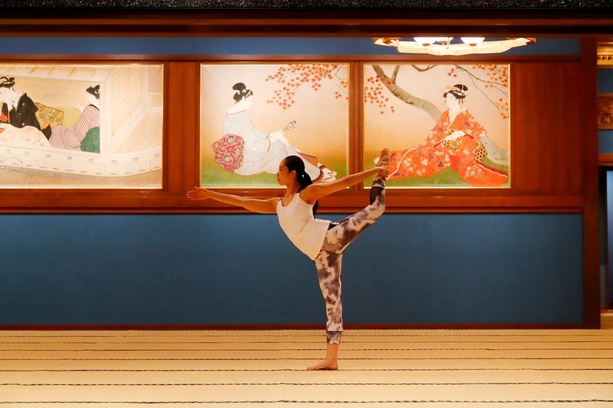 Japanese Hotel Hosts Yoga Classes in Its Breathtaking Art Gallery