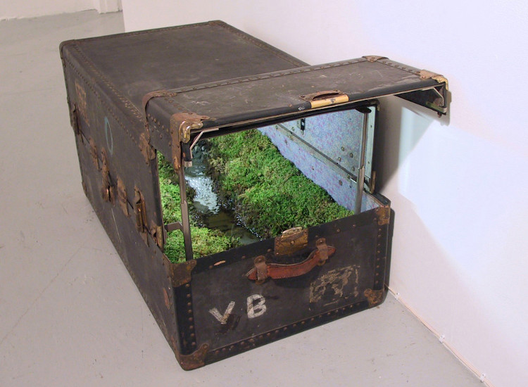 Artist Builds Detailed Little Landscapes Inside Antique Suitcases