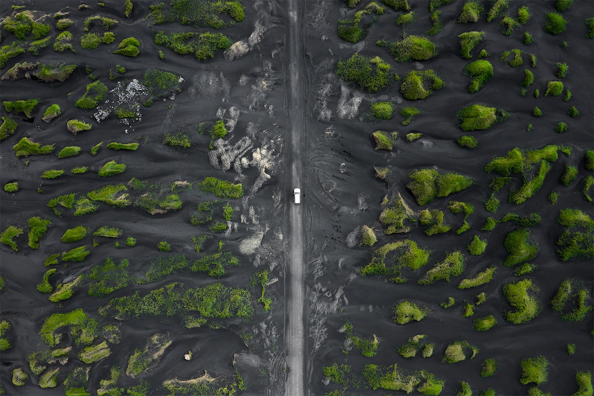 Drone Photo of Remote Road