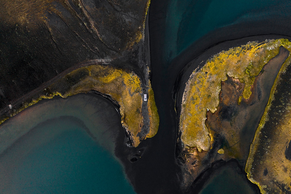 Aerial Photo of Remote Road