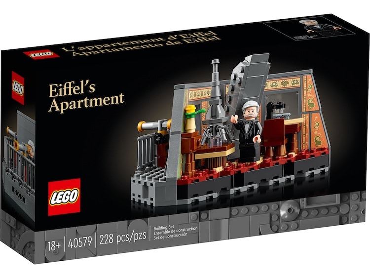 LEGO's new Gusteuv Eiffel apartment at top of Eiffel Tower