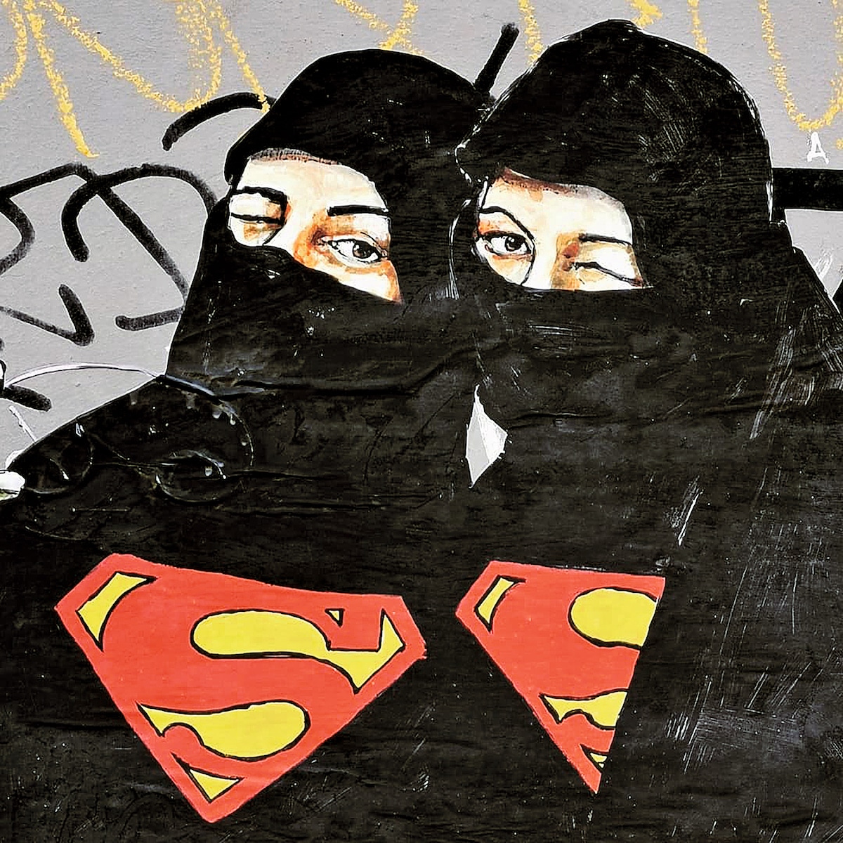 Superwomen Burqa Poster by #LEDIESIS