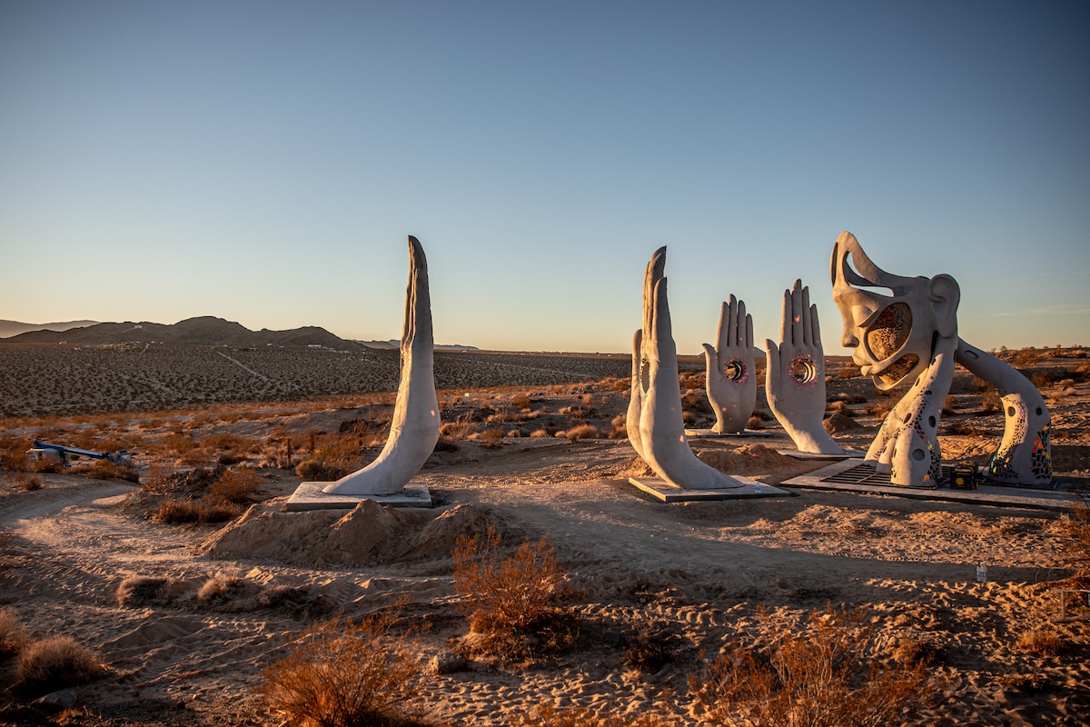 Sculpture at The Mojave Moon Ranch