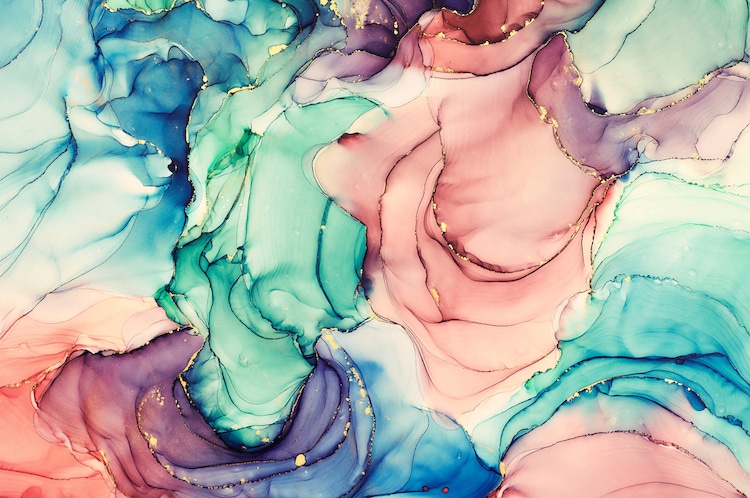 Abstract Background with Alcohol Ink