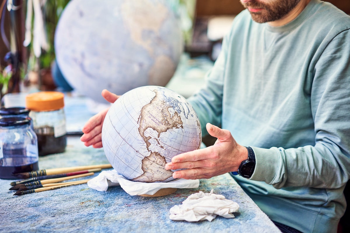 Bellerby & Co. Artisans Working on Globes