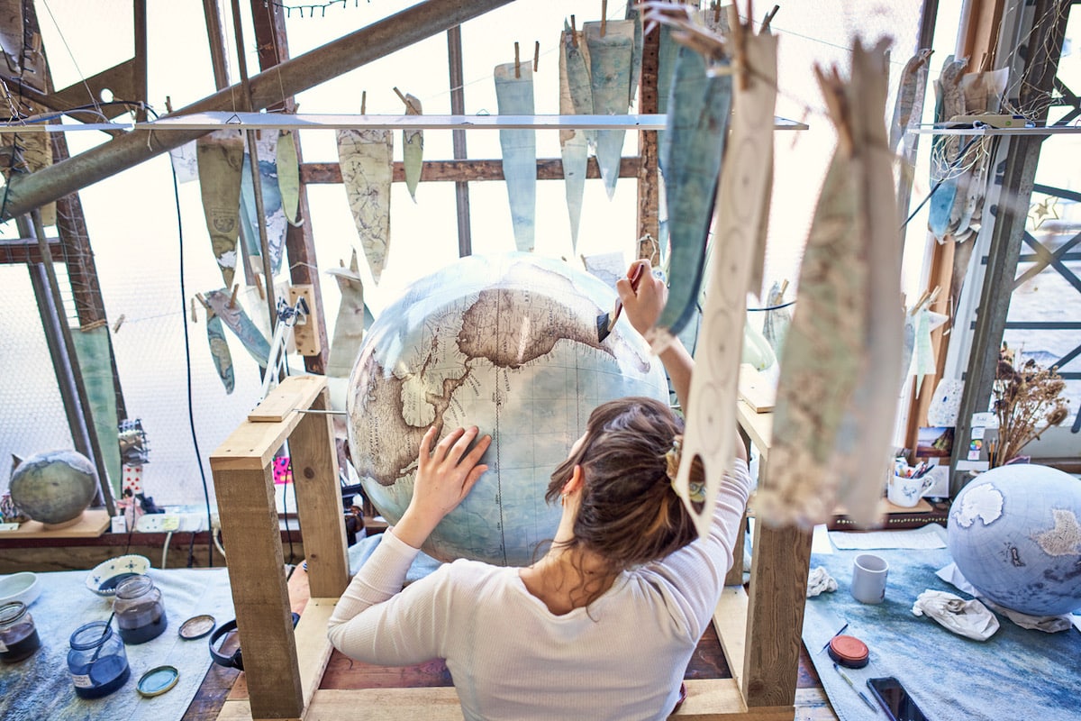 Bellerby & Co. Artisans Working on Globes