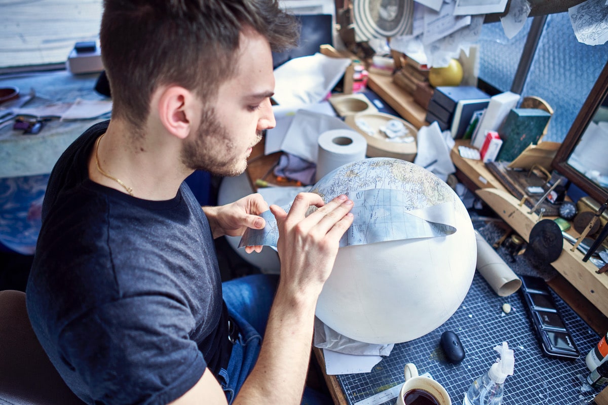 Bellerby & Co. Artisans Working on Globes