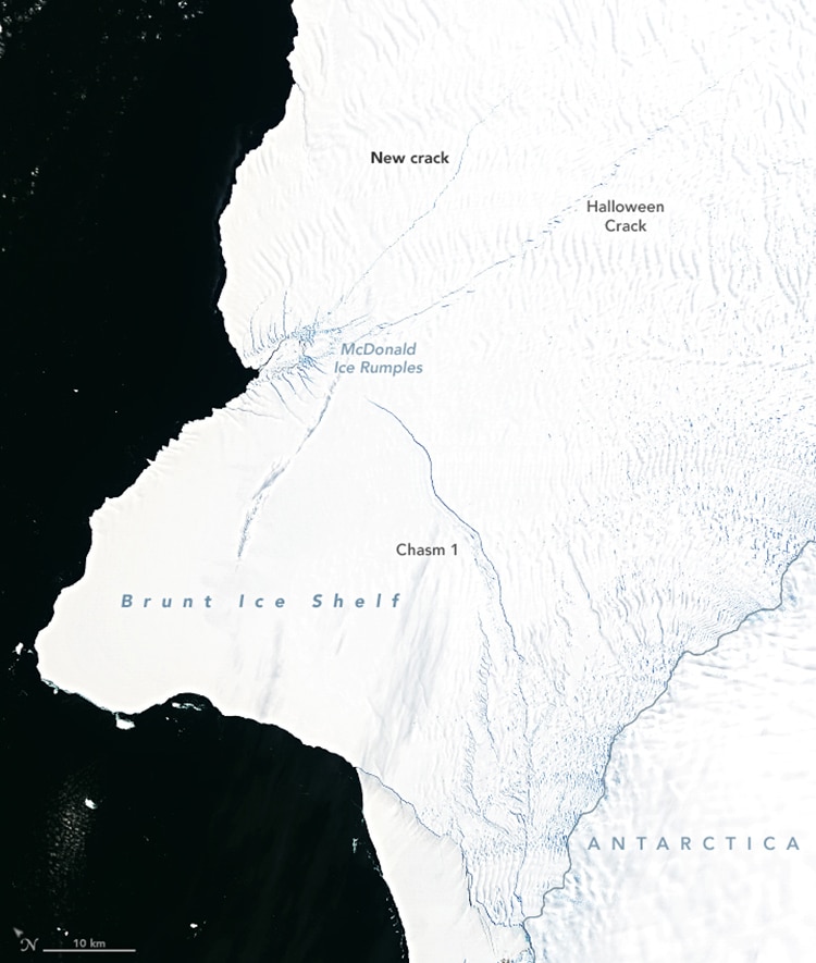 Iceberg Size of London Breaks off Antarctica’s Brunt Ice Shelf