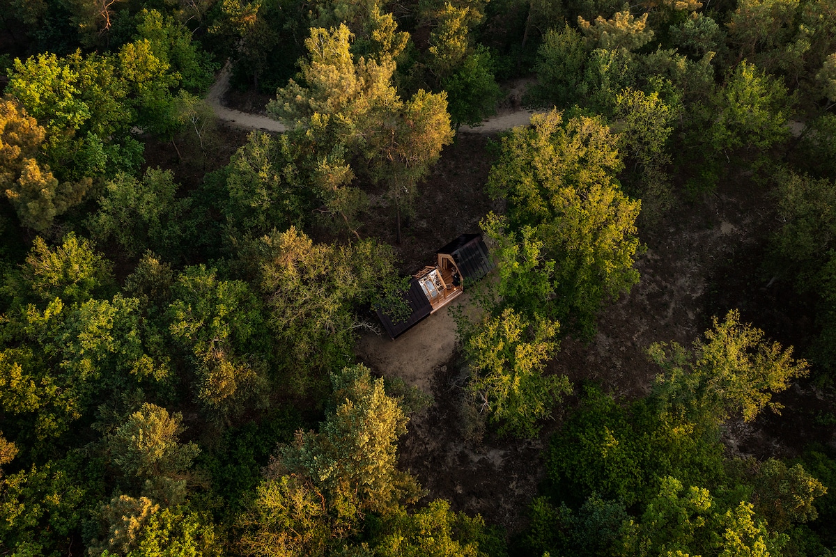 Aerial Photo of an Expandable Cabin