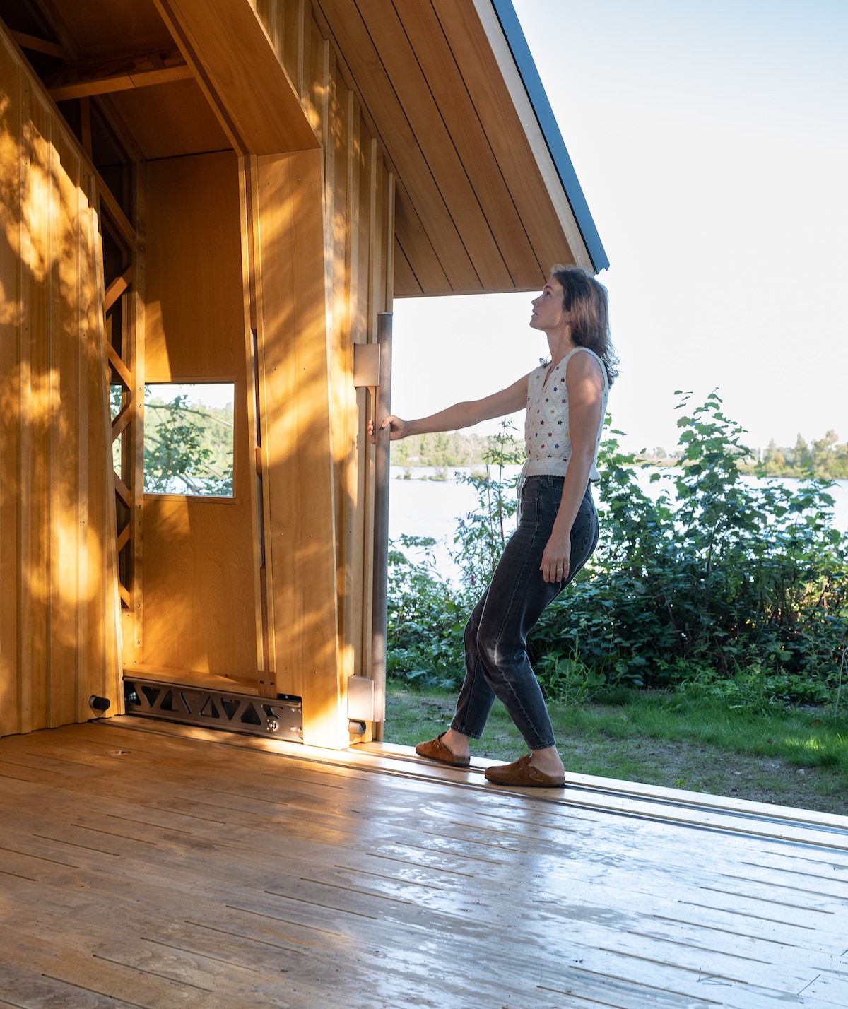 Girl Sliding Cabin Closed